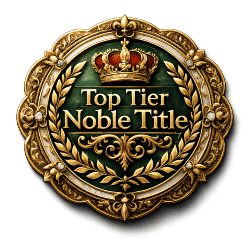 top tier noble title seal of authenticity 200